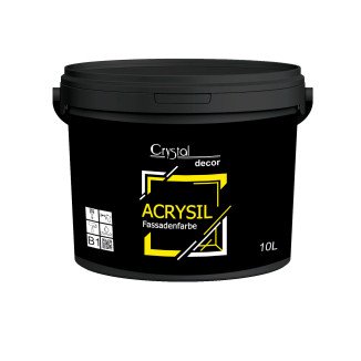 Акрилова фасадна фарба екстра-класу Crystal Decor Acrysil Fassadenfarbe
