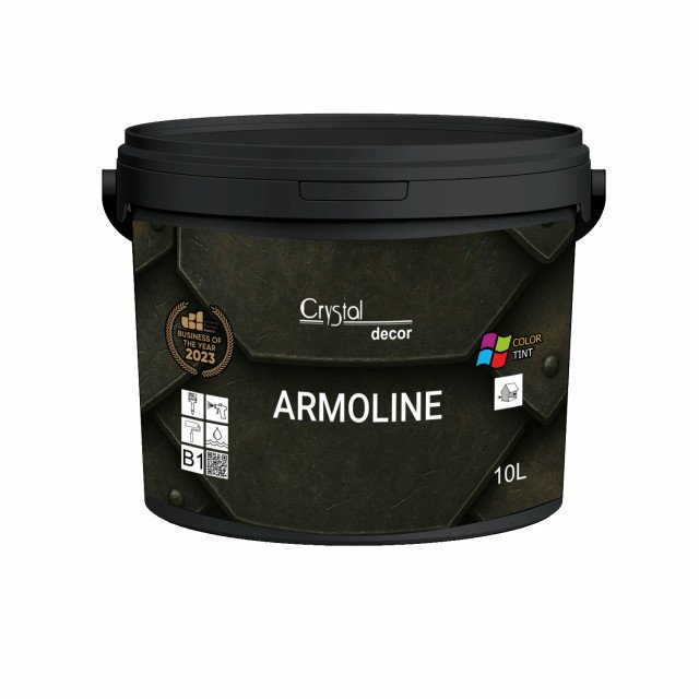 Акрилатна шовковисто-матова фарба Crystal Decor ARMOLINE для фасадних та інтер’єрних робіт