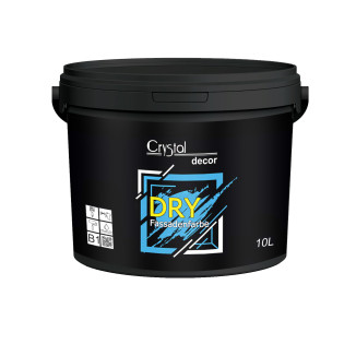 Посилена силоксаном дисперсійна фасадна фарба Crystal Decor DRY Fassadenfarbe