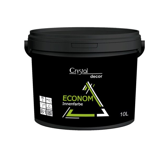 Матова водно-дисперсійна інтер'єрна фарба Crystal Decor Econom Innenfarbe
