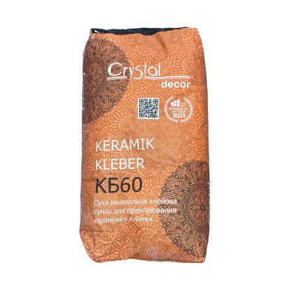 Клей для керамічної плитки CRYSTAL DECOR KERAMIK KLEBER КБ60