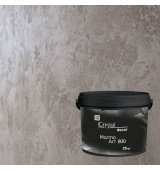 Декоративна штукатурка в сухій суміші на основі цементу Crystal Decor MarmoArt 800 для внутрішніх і зовнішніх робіт